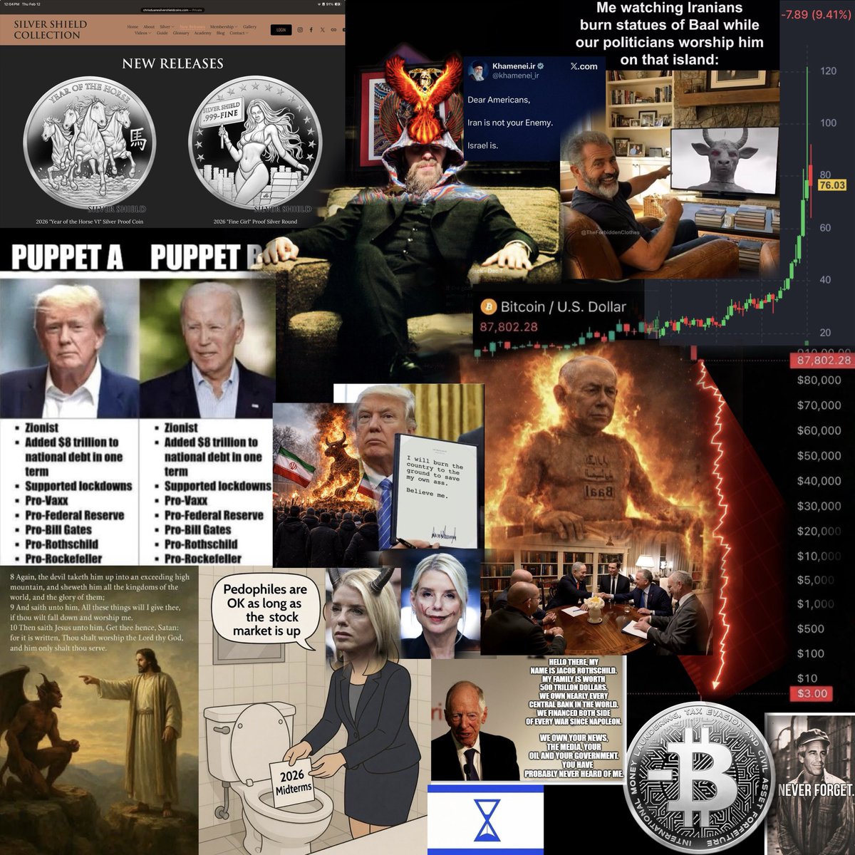 SilverShield76's tweet photo. DOW 50,000 bought off most of you
Let’s be honest, until you lose everything, nothing is going to change.
The Banksters know this and now you do too
I am telling you the ONLY way out is Physical Silver in your possession
That will make you Sovereign King you were meant to be 
This is a Sick, systemic, Satanic Slavery that has no end.
Generations have fallen under the Usury 
The way out is through a Jubilee to set humanity Free.
Stacking Silver is striking at the Achilles Heel of this banking system
I am telling you every asset on Earth is going to crash relative to Silver
You will remember my calling as being the catalyst of your salvation
The Only way to defeat the Rothschilds Banking Cabal is a spiritual revaluation of Silver
We can buy up all the physical Silver and break the banks of their paper manipulation
When they strike and drive down the price of Silver they sow the seeds of their own demise when we double down and buy up all Silver at discounted prices.
I have been preaching the same prophecy for 15 years.
A daily reminder of this catalyst of eternal victory over all evil.
No one is coming to save you from yourself
You MUST commit to Silver as your financial Savior before March 2026
That is the Date the train is going to come off the track 
That is when the physical is going to leave the vaults and find it’s way into the hands of the strongest men on Earth
We are not here for dollar profits or paper positions
We are here for Eternal victory over all the evil in our midst
They control all the levers of power political, financial, judicial and military
I am telling you the end of the debt and death paradigm is coming with the revaluation of Silver
March 2026 is the inflection point 
I predict a Triple Default of the LBMA, COMEX and Shanghai
There will not be one ounce of Silver left to paper manipulate
Silver is going to skyrocket among all the hands of humanity 
A new Silver Standard will supplant the Debt destruction 
The Rothschilds Central Banks will print unlimited fiat money 
This Crack up boom will spark a hyperinflation of Silver
Do NOT get shaken out of your Silver for any dollar price
We must all hold Silver until the entire system collapses and A Silver Age is born from the ashes 
.
I am telling you I am going to come from out of nowhere to save the West
Suddenly you will see me everywhere as the Silver Maximalist
I was the one that pushed you to stack so hard while we still can
It will be impossible to stack significant Silver when this goes down
In an era of AI and robotics there will be no way to trade labor for wealth
This is a once in humanity time to stack Silver so cheap
I could make dollar price targets based on Gold to Silver ratios
The truth is they will all fail as they print unlimited dollars
Silver is going to be worth more in a Spiritual value than All technology
Silver is the ONLY way to defeat the crippling banking power
I am telling you sell everything else and stack Silver
They have it on sale today but in 15 days they have 400 million ounces of demand against 100 Million ounces in registered vaults.
Get your Silver NOW!
You will name your children after me for what I implored you to do today 
Commit to real tangible wealth outside the Digital illusions of Wealth.
Sell your Gold and get 65X of the miracle metal of Silver
The future is going to be made in Silver NOT GOLD
You cannot serve two masters 
Gold is the Satanic Banksters Money
Silver is the very means of the Jubilee to free Humanity
There is no second place in this single largest event in human history.
I am going to burst on to the scene as the Silver Maximalist
I preach Silver to Unobtanium 
.
I release two new MiniMintages every week 
2026 Silver Shield Year of the Horse V1
2026 Silver Shield .999 Fine Girl
https://t.co/OQUjVuihFF