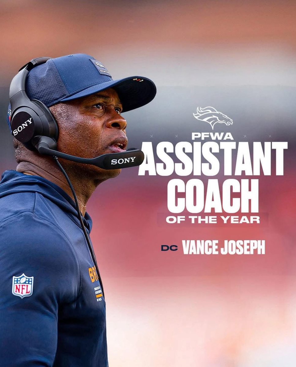 A Mile High Salute to the Assistant Coach of the Year!  #BroncosCountry #NFL
