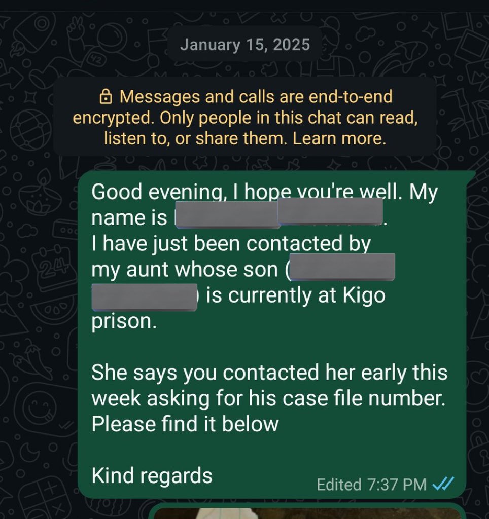 SpireJim's tweet image. A ‘state attorney’ brazenly asking for a bribe … When they said they had no more money for bribes, he asked: “mubadde mulowooza ageenda kuvirayo ku malusu?”(Did you think that your suspect was going to be released on saliva?) When  he was pushed back, he deleted his audios. He…