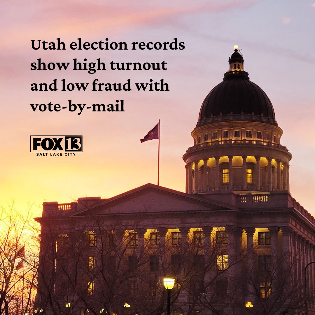 LGHendersonUtah's tweet photo. A person’s vote is their voice. Thanks to vote-by-mail, more Utahns are making their voices heard. The numbers speak for themselves. 
https://t.co/6TjA0a9eKb https://t.co/9s1tmCxPHR