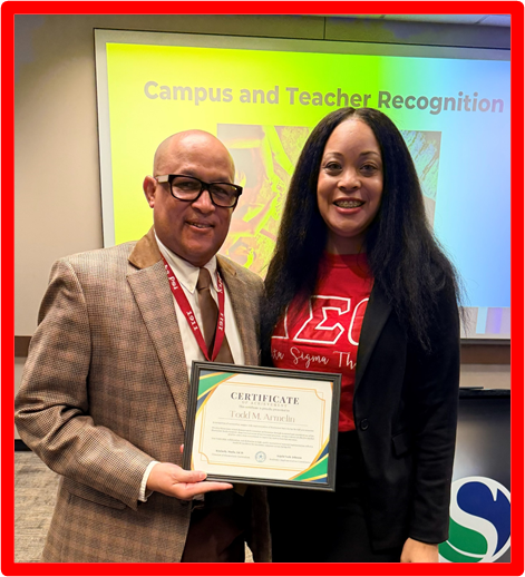 BecomingDrTodd's tweet photo. As principal of Winship, I accepted an award for outstanding campus-wide implementation of the Bluebonnet Math curriculum. This recognition is shared among our leadership team, coaches, teachers, and students. #CelebratesSuccess #TeamFocused @SpringISD @WinshipES https://t.co/FPWPFPHOFR