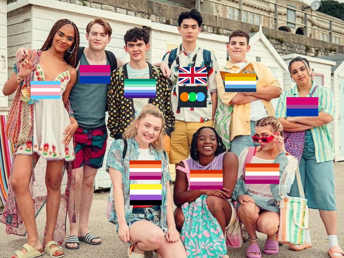 merelisnotabird's tweet image. heartstopper is basically the inverse of this