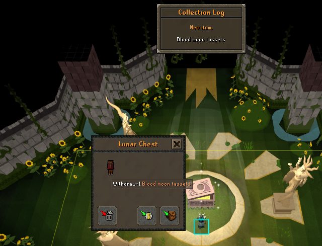 PansGaming's tweet photo. Nice short stream today before MTL darts. Managed to get lucky and get the Blood moon tassest on stream as well. Lovely little 11m drop, and a massive upgrade to the account. Gonna be our best offensive melee legs for a long time! #OSRS #GroupIronman https://t.co/2ck4AzZFD2