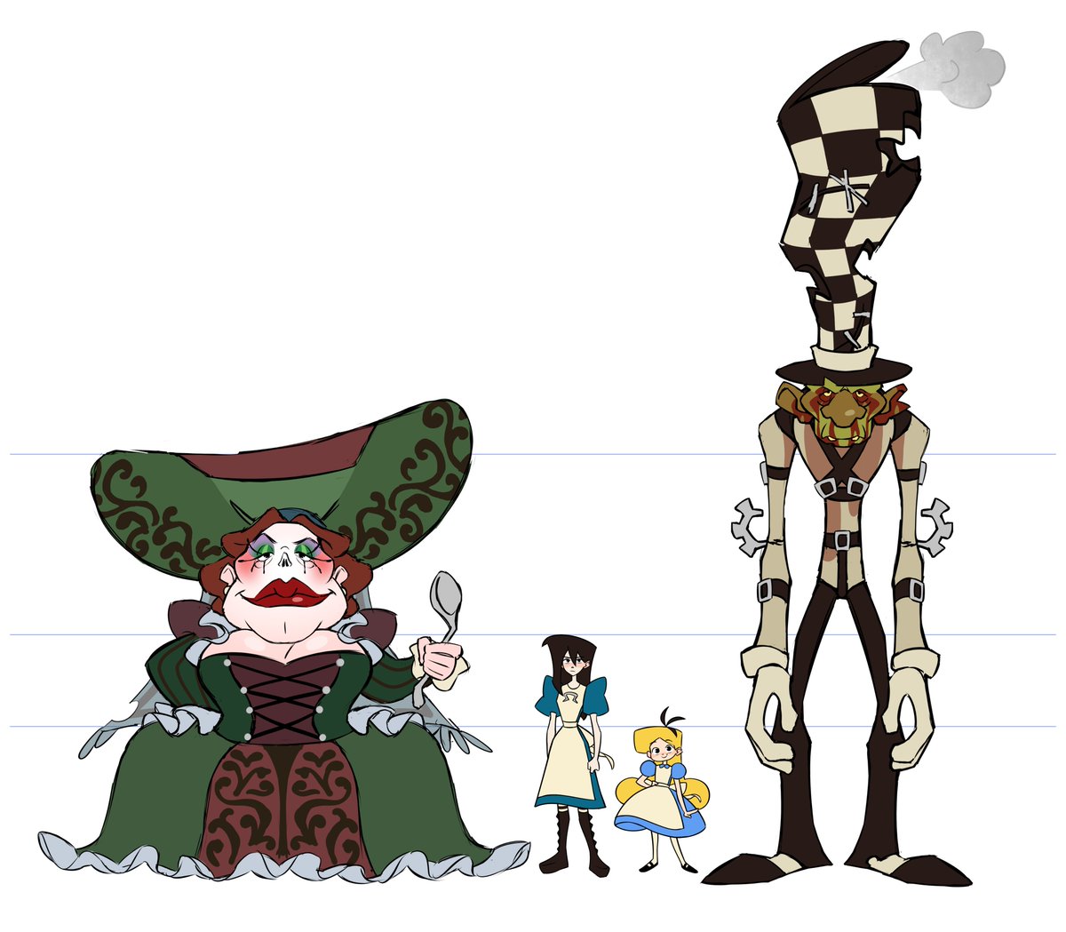 They were so much fun to draw. I should visit the secondary characters more often 😌🙏
#AliceMadnessReturns #AliceInWonderland