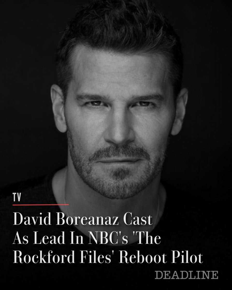 DEADLINE's tweet image. The highest-profile role of this year’s broadcast pilot season has been filled — David Boreanaz has closed a deal to headline NBC’s reboot of The Rockford Files. The Angel, Bones and SEAL Team alum will succeed James Garner as James Rockford, the witty, world-weary and…