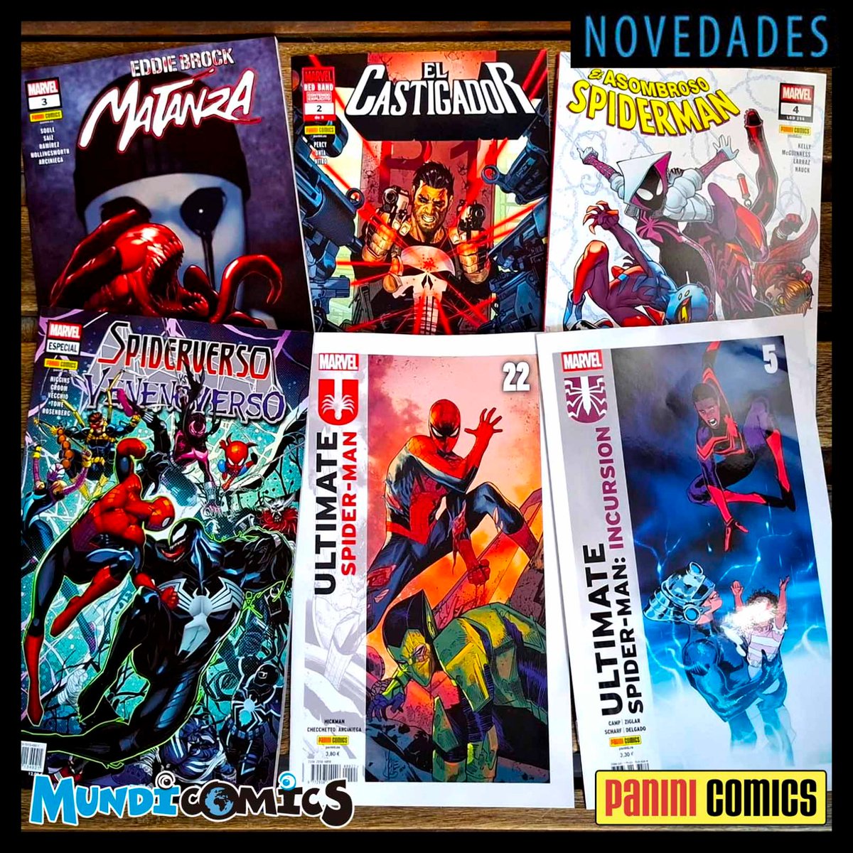 🆕NOVEDADES🆕 parte1
Solicita teletransporte inmediato al puente de mando de Mundicomics...!!!

DESTACAMOS:
🚨 Batman All In #01
🚨 La Muerte de los Inhumanos
🚨 Leviathan #02
🚨 Arte Marvel de David Nakayama
🚨 Tougen Anki #03

Nueva web con venta online
mundicomics.com