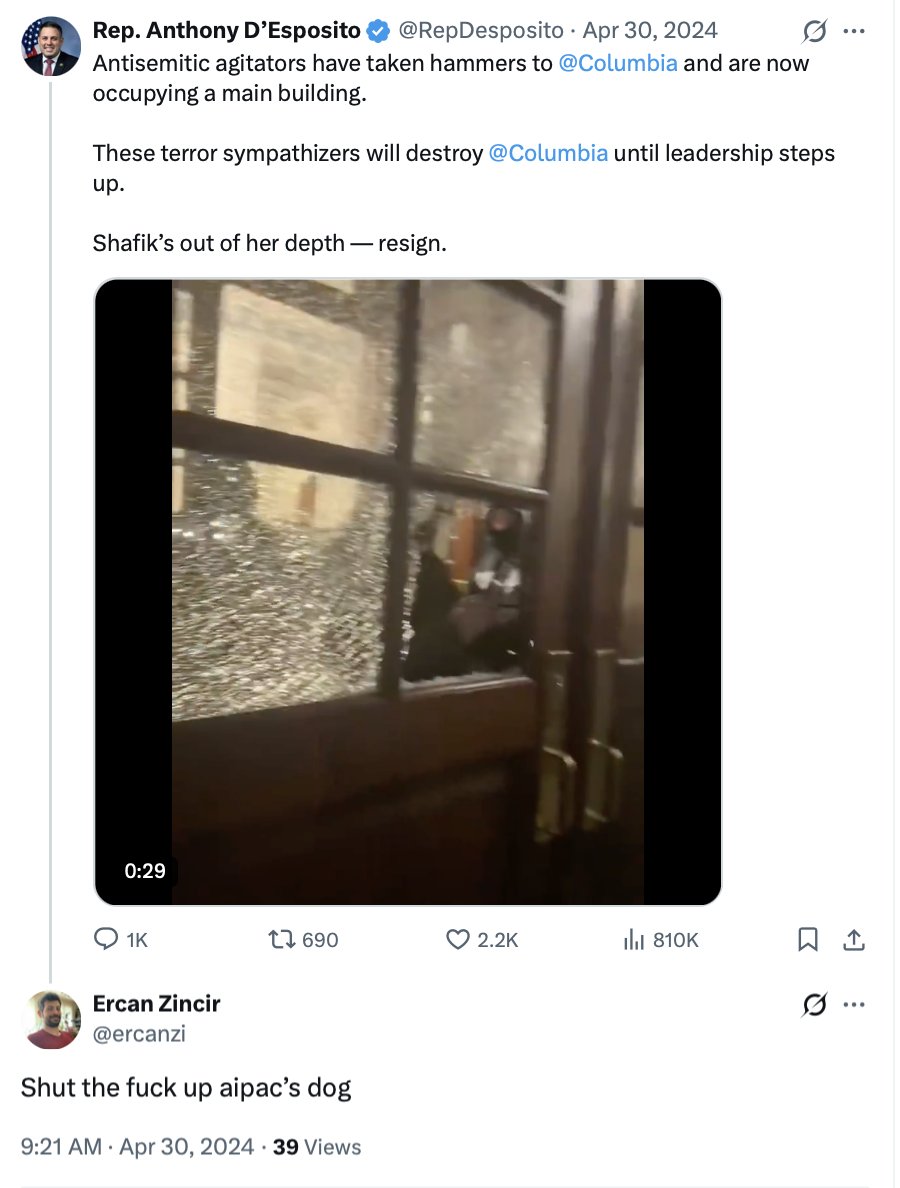 You’re on vacation with your family in D.C. and the person behind the front desk checking you in has posted the following on social media:

• Referred to CNN reporter Dana Bash as "Zionist trash"
• Responded "eat 💩" to a Holocaust Remembrance post
• Called a Congressman who