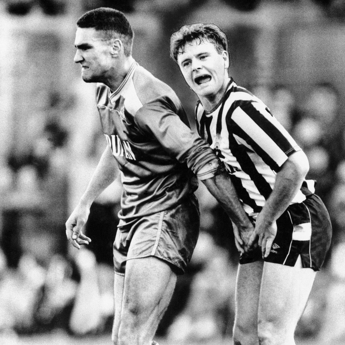 38yrs ago Paul Gascoigne and Vinnie jones