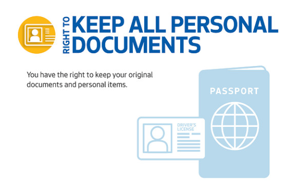 #dwothursday The Domestic Workers Ordinance prohibits households from keeping a domestic worker’s original documents, such as passports, Social Security cards, birth certificates or other personal belongings, regardless of immigration status of the worker. seattle.gov/laborstandards…