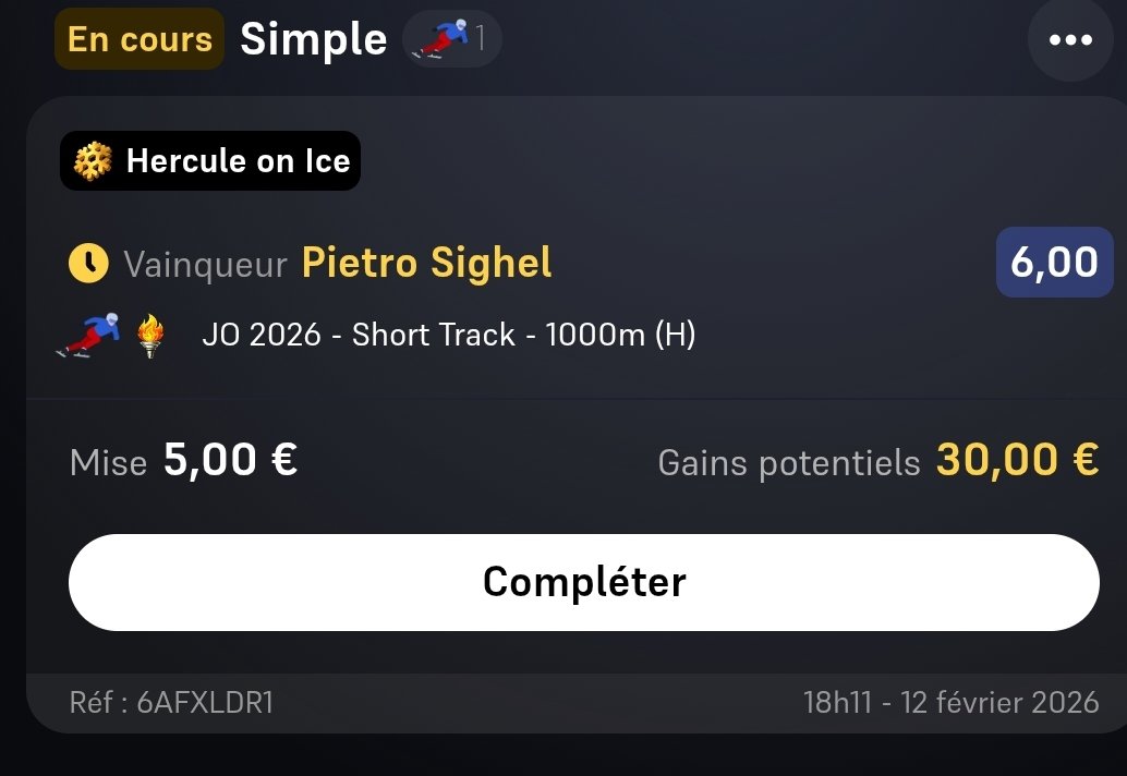PapyCycling's tweet photo. @WinamaxSport ce serait quand-même cool de passer ce genre de bet en "perdu" quand le mec perd en quart, histoire de retenter le flocon  avant la fin de la finale... https://t.co/bZz6LHJnhb