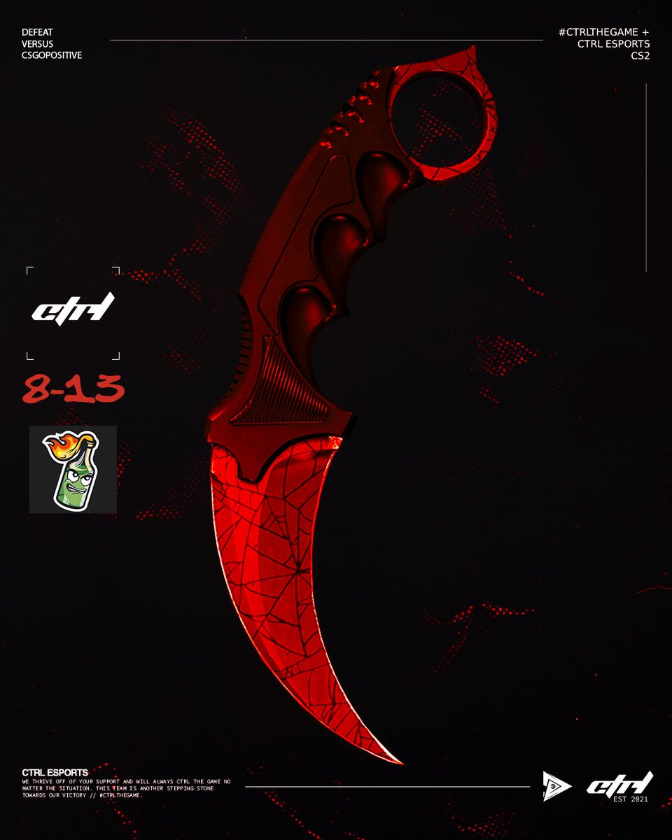 An unfortunate loss for the boys against <a href="/csgopositive/">CSGOPositive</a> going 8-13 in the Bo1 at ESEA tonight

Well played lads we were so close 

#CTRLTheGame