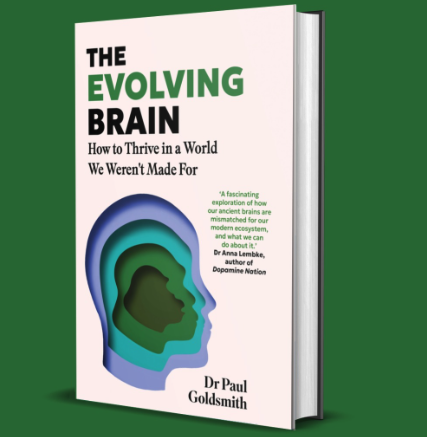 THE EVOLVING BRAIN  is out today! 

Exploring the mismatch between our ancient brains and the world around us - and what we can do to thrive in a world utterly different to the one we were made for. 

🧠 'Exciting and accessible . . .This is a book to help us to understand