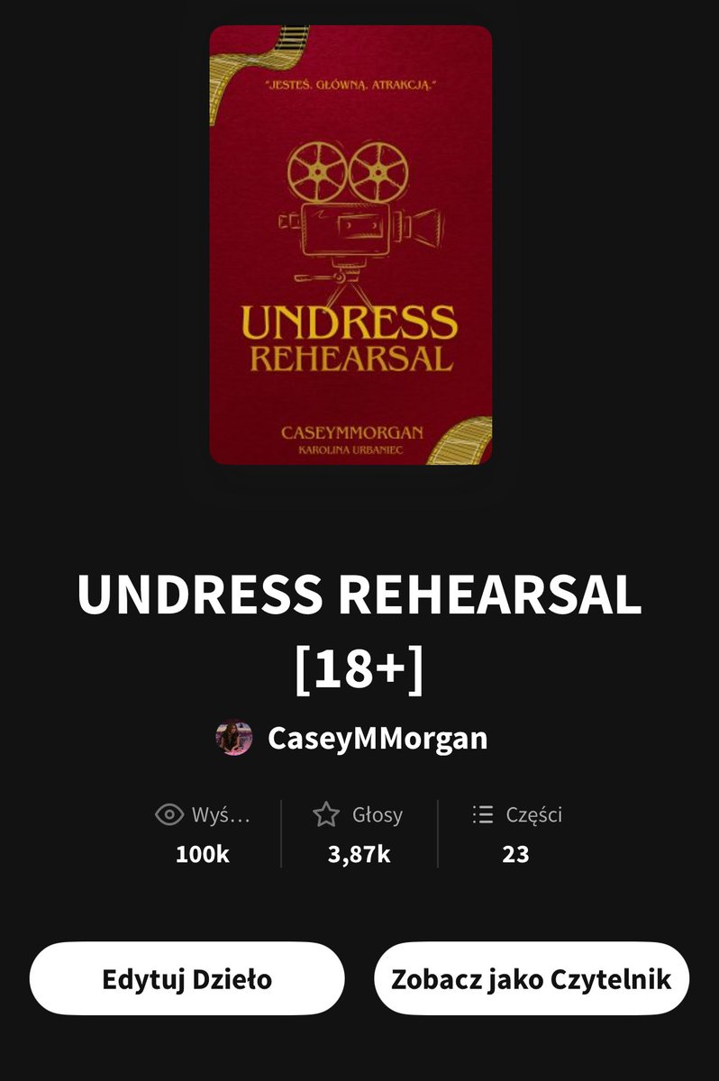 Dziękuję za 100k pod #urwattpad jesteście super!