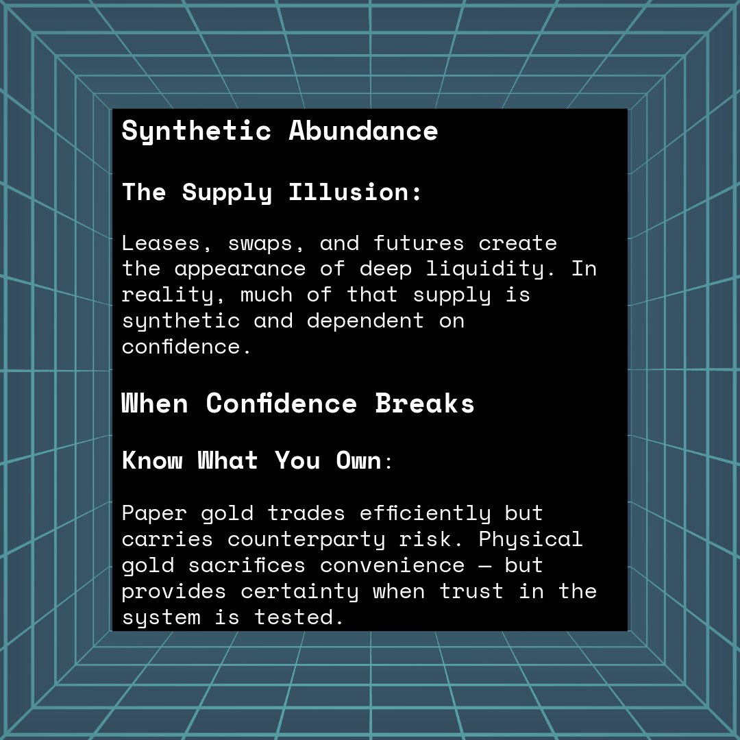 Gold isn’t just a price — it’s a system built on confidence. Do you know what you actually own?
#GoldMarkets #MacroInsights #RiskAwareness