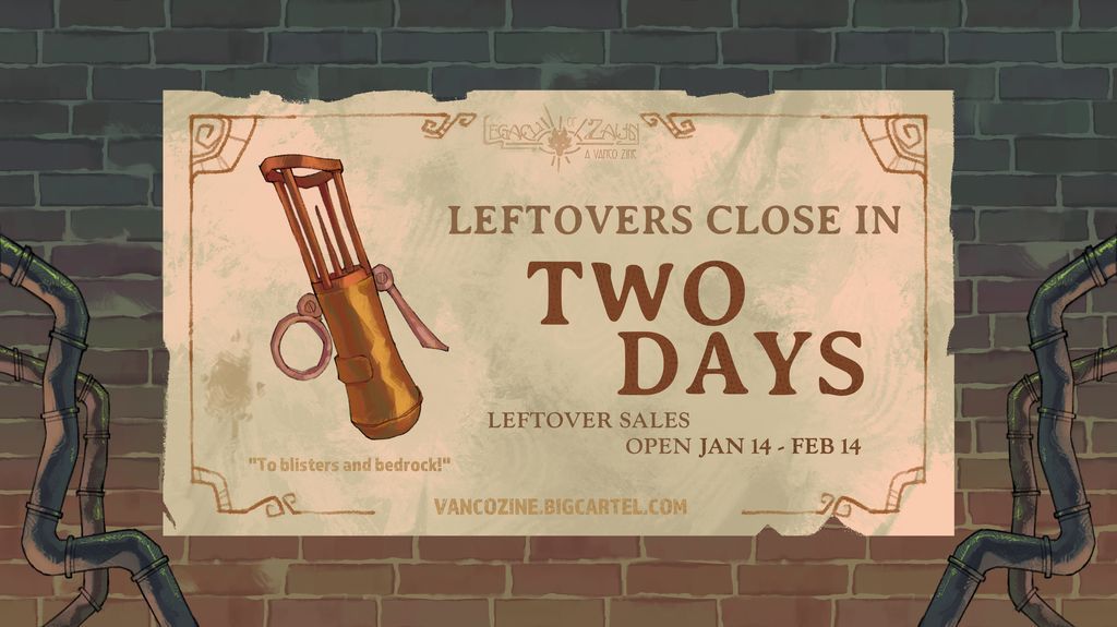 vancozine's tweet photo. Times almost out! Leftovers for Legacy of Zaun: A Vanco Zine close in 5 days on Saturday, February 14th at 11:59 PST!

Store: https://t.co/MEr7NfEmJc

https://t.co/AWF4avyKmv https://t.co/qLFiDRrAl3