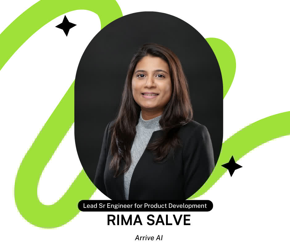 arrive_ai's tweet image. Meet Rima Salve, our Lead Senior Engineer for Product Development at Arrive AI with over a decade of experience in automotive engineering. Rima is passionate about integrating hardware, software, and AI to drive innovation. #ArriveAI #AutonomousDelivery $ARAI #WomenInTech