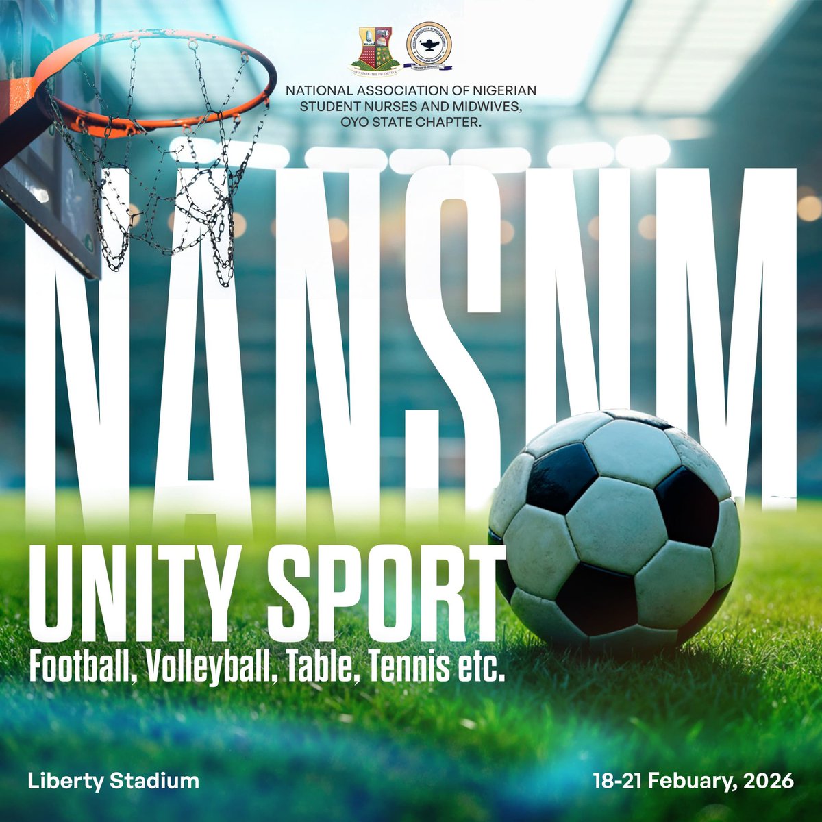 gbadeisgmi's tweet photo. Let’s unite through sports and make memories that last longer than a double shift. See you at Liberty! 🏟️✨ @NansnmOyo
#NANSNM #UnitySport2026 #StudentNurses #MidwivesRock #NurseLife #OyoState #SportsWeek https://t.co/CyFN0oha86