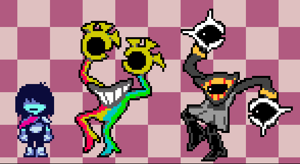 EvelynDumpzter's tweet photo. Camellia from Vision Crew if it was on the real Chapters 3

This sprite is a month old 🥀
#DELTARUNE https://t.co/1hNPrIX43n