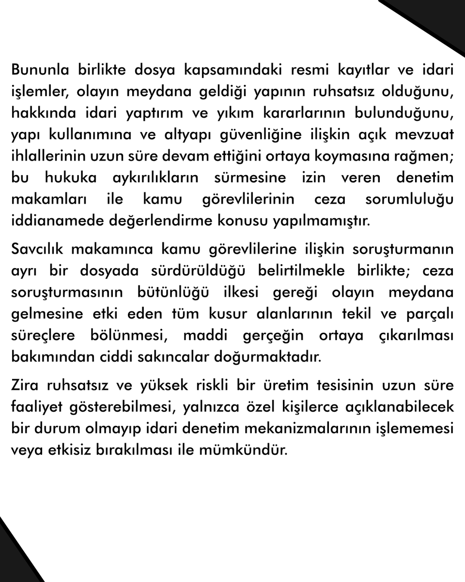 Dilovası İşçi Katliamı Aileleri olarak düzenlenen iddianameye ilişkin açıklamamızdır. 
#DilovasıİçinAdalet