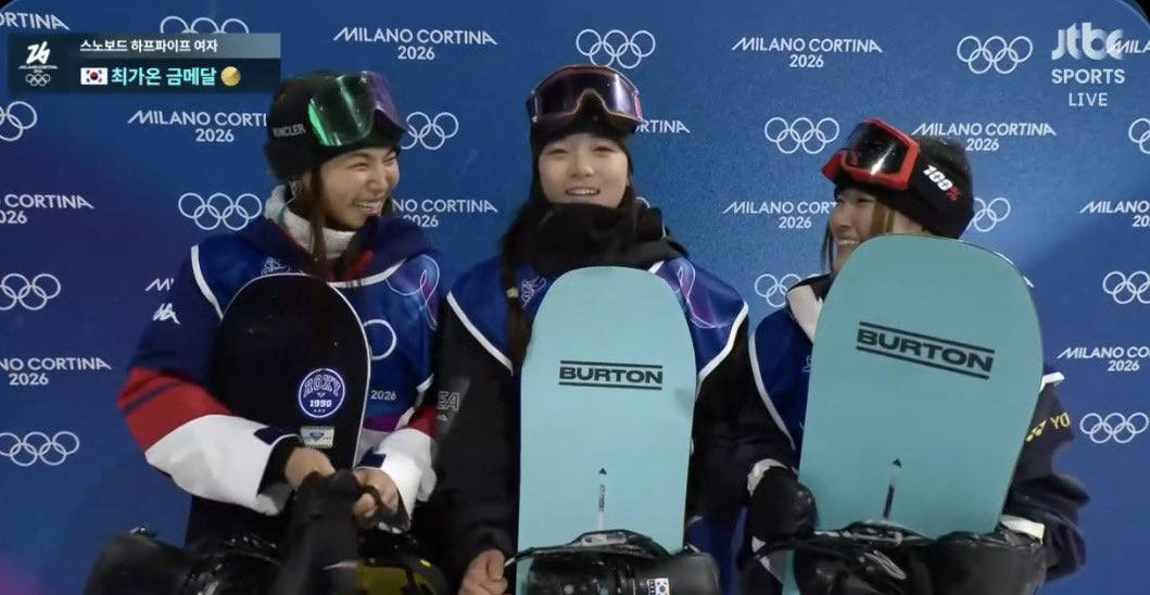 클로이킴 평창,베이징 올림픽 챔피언이자 최가온 선수의 우상인데 자신을 우상으로 하는 소녀가 금메달 따니까 너무 환하게 웃어주고 축하해줌...

그리고 클로이가 올림픽 전에 남긴 말
: 가온을 보면 내 거울을 보는거 같아요...

서사충 : 오열