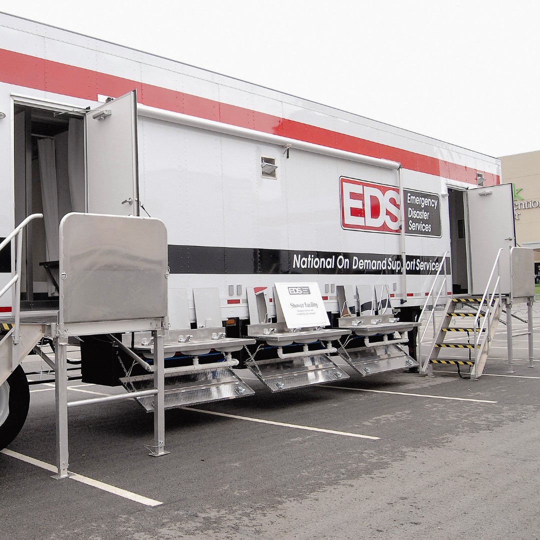 EDSTEAMS's tweet photo. When paired with protective tent structures, the system delivers reliable, all-weather hygiene capability in any operating environment. https://t.co/AJuwS1U8m9