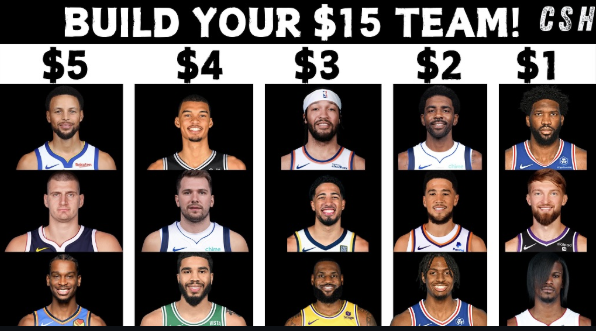 Build your $15 NBA team👀
