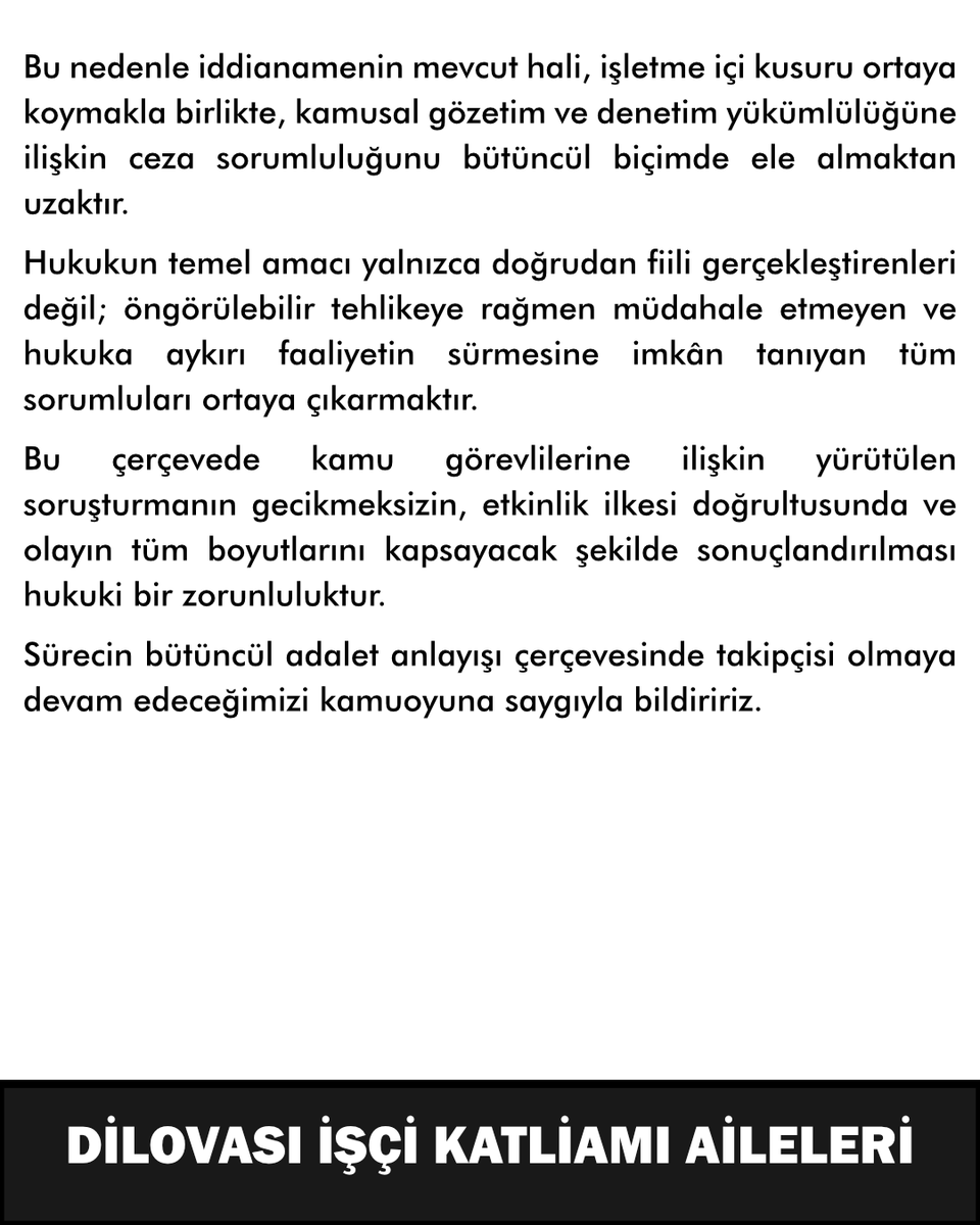 #DilovasıİçinAdalet