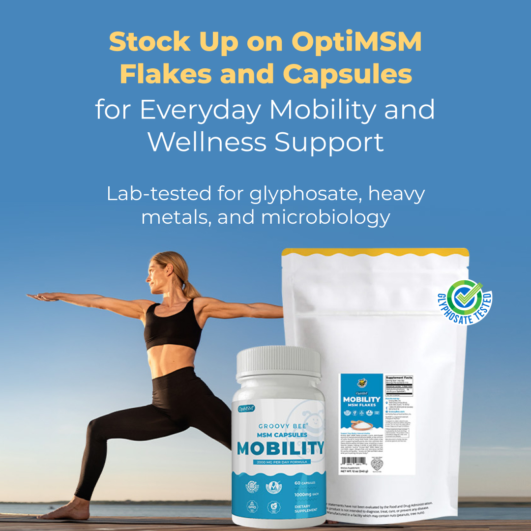 Support your body from the inside out with Clean, Lab-Tested OptiMSM Flakes and Capsules

🛒Shop now at Brighteon Store

#nonGMO #labtested #clean #mobility #healthyliving #supplement #wellness #healthyjoints #premium