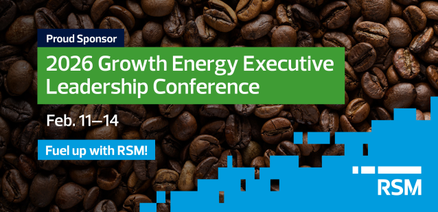 Fuel up with #RSM at the Growth Energy 2026 Executive Leadership Conference, February 11-14. Find us at the RSM-branded coffee station as industry leaders discuss the future of biofuels and sustainable energy. rsm.buzz/4aLQE5r