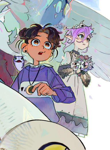 kolapon_art's tweet photo. Not only are we getting an owl house graphic novel but it's about King and the Titans 😭
Look at the traditional clothing on Amity, it's gorgeous https://t.co/axkdVjOAKe