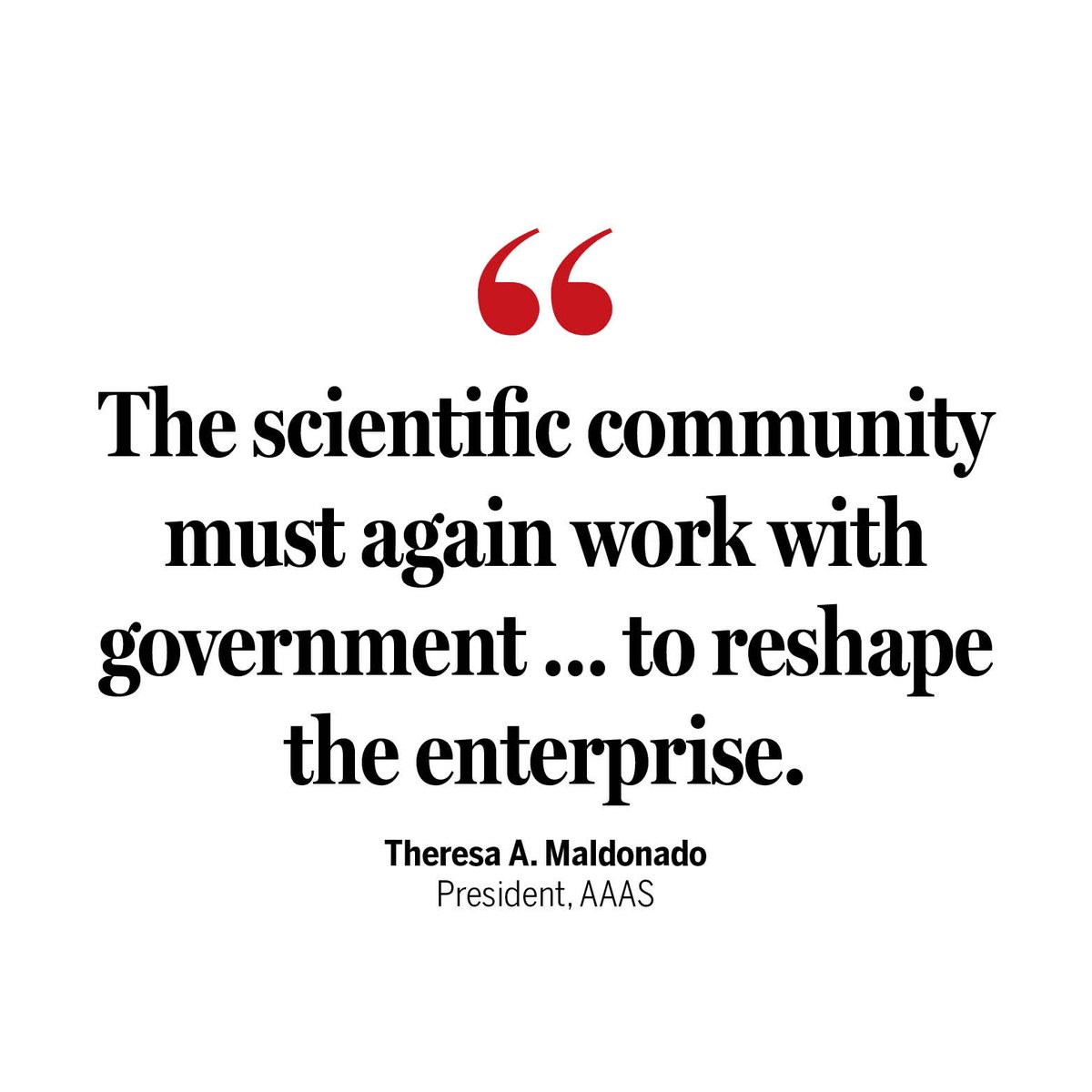 A new #ScienceEditorial argues the scientific community must “maximize the impact of scientific institutions and collaborations that serve the public—and turn sharply away from breaking them down.” scim.ag/4kROx3P