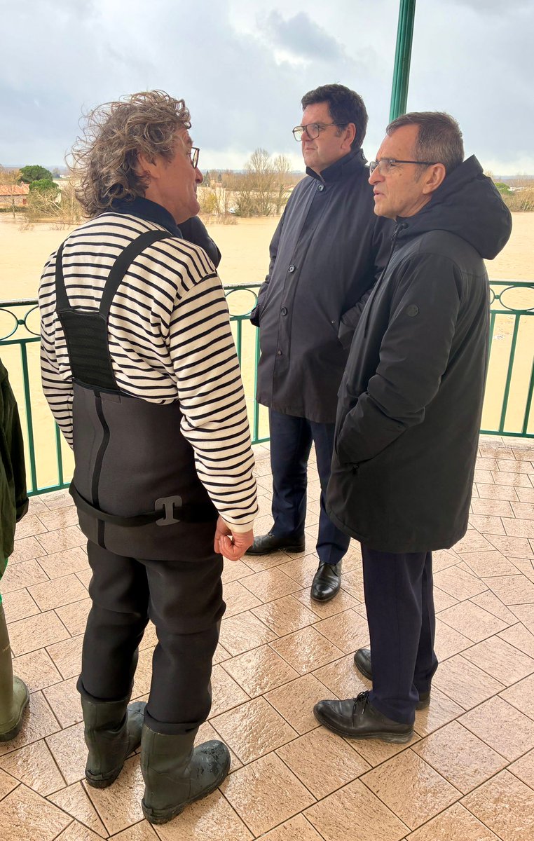 Image de Préfet de Lot-et-Garonne - 👉Bruno André, préfet de Lot-et-Garonne, s’est rendu sur le terrain aux côtés des équipes opérationn