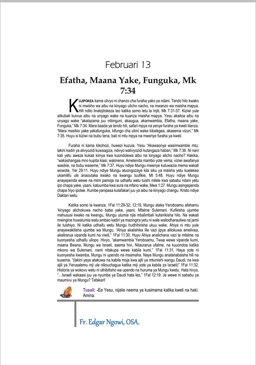 Fr. Edgar Ngowi, OSA (@ngowifr68436) on Twitter photo 