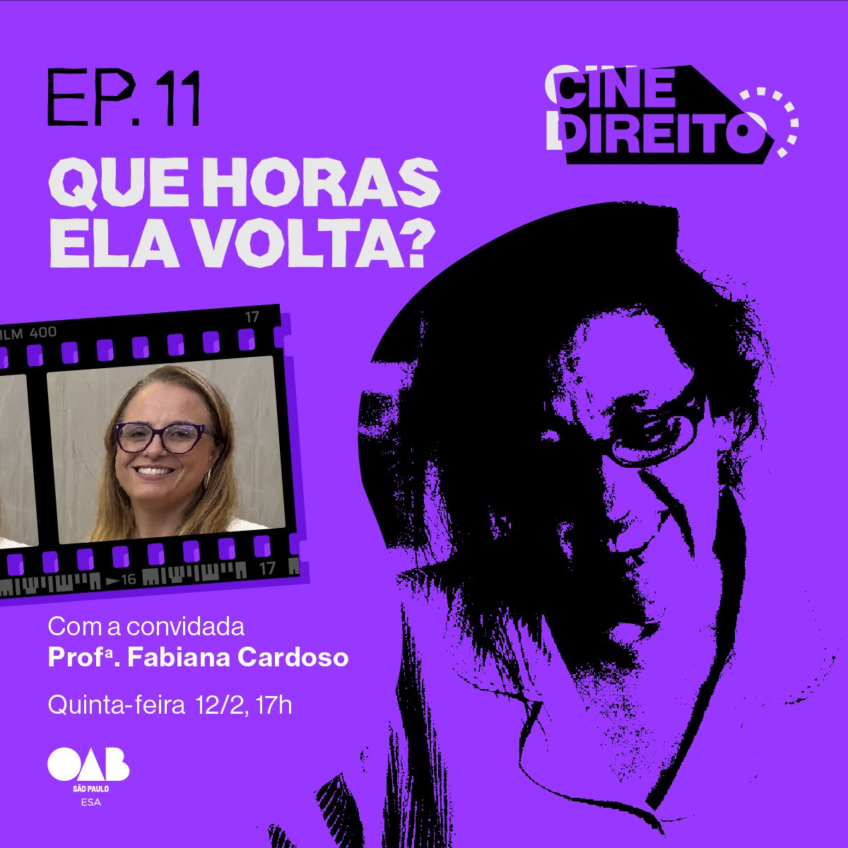 🎬✨Novo episódio do Cine Direito!

A Profa. Fabiana Domingues Cardoso analisa “Que Horas Ela Volta?” sob a ótica do Direito de Família.

💬Maternidade socioafetiva, vínculos no trabalho doméstico e desigualdades estruturais em debate.

🍿Assista agora: youtube.com/watch?v=5RDvYg…