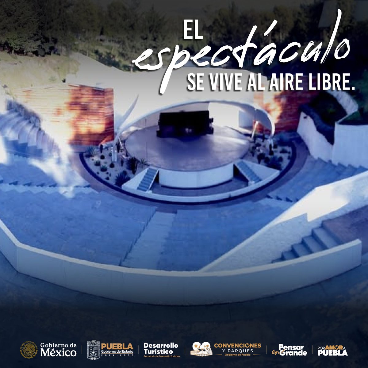 🏞️🎭 Un espacio donde los espectáculos se disfrutan al aire libre. 

Cultura, entretenimiento y diversión en cada presentación para toda la familia. 

#Espectáculos #AireLibre #Cultura