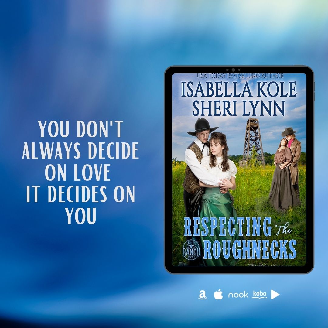 When Floyd suffers a major mishap on the ranch, and a deranged guest with a gun forces Lizzie from the hotel, their relationship wavers—until it deepens.
Respecting the Roughnecks by Isabella Kole &amp; Sheri Lynn
books2read.com/u/3yeA8V