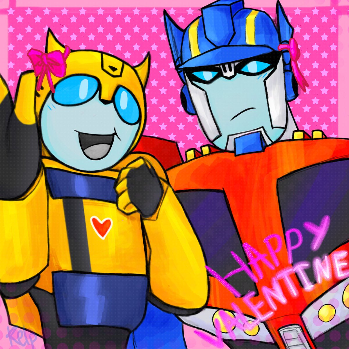 NeverAlivever's tweet photo. Happy Valentines!
#TransformersAnimated #opbee https://t.co/Ja9hjEKmem