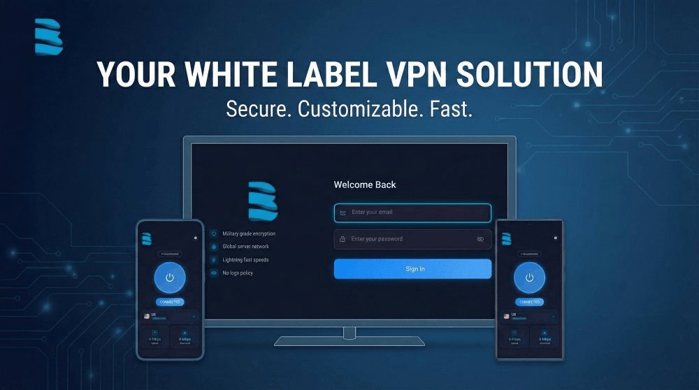 Want to launch your own VPN brand fast? Our white-label VPN gives you everything to get started just bring your own servers. iOS, macOS, Android &amp; Windows apps included. We handle billing, setup, and customer management so you can focus on growth.