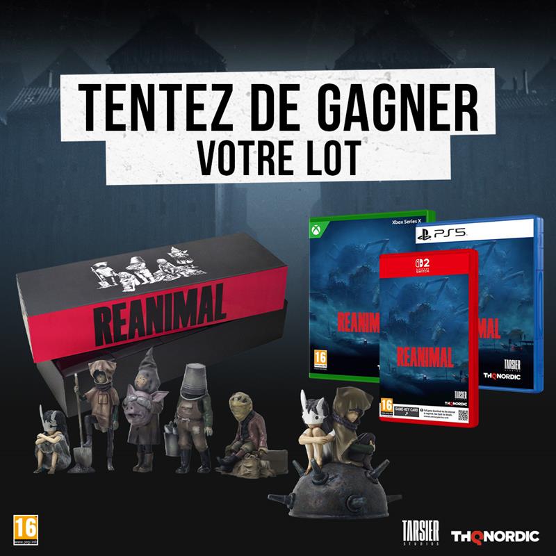 Micromania_Fr's tweet image. Reanimal sera dispo demain ! 

On pourra enfin tester la nouvelle "horreur" des créateurs de Little Nightmares sur PS5, Switch 2 et Xbox Series X ! Pour l'occasion, on vous propose 2 packs composés d'un jeu et d'un lot de figurines ⤵️

😱 Like⁣⁣⁣, RT &amp;amp; Follow @Micromania_Fr
😱…