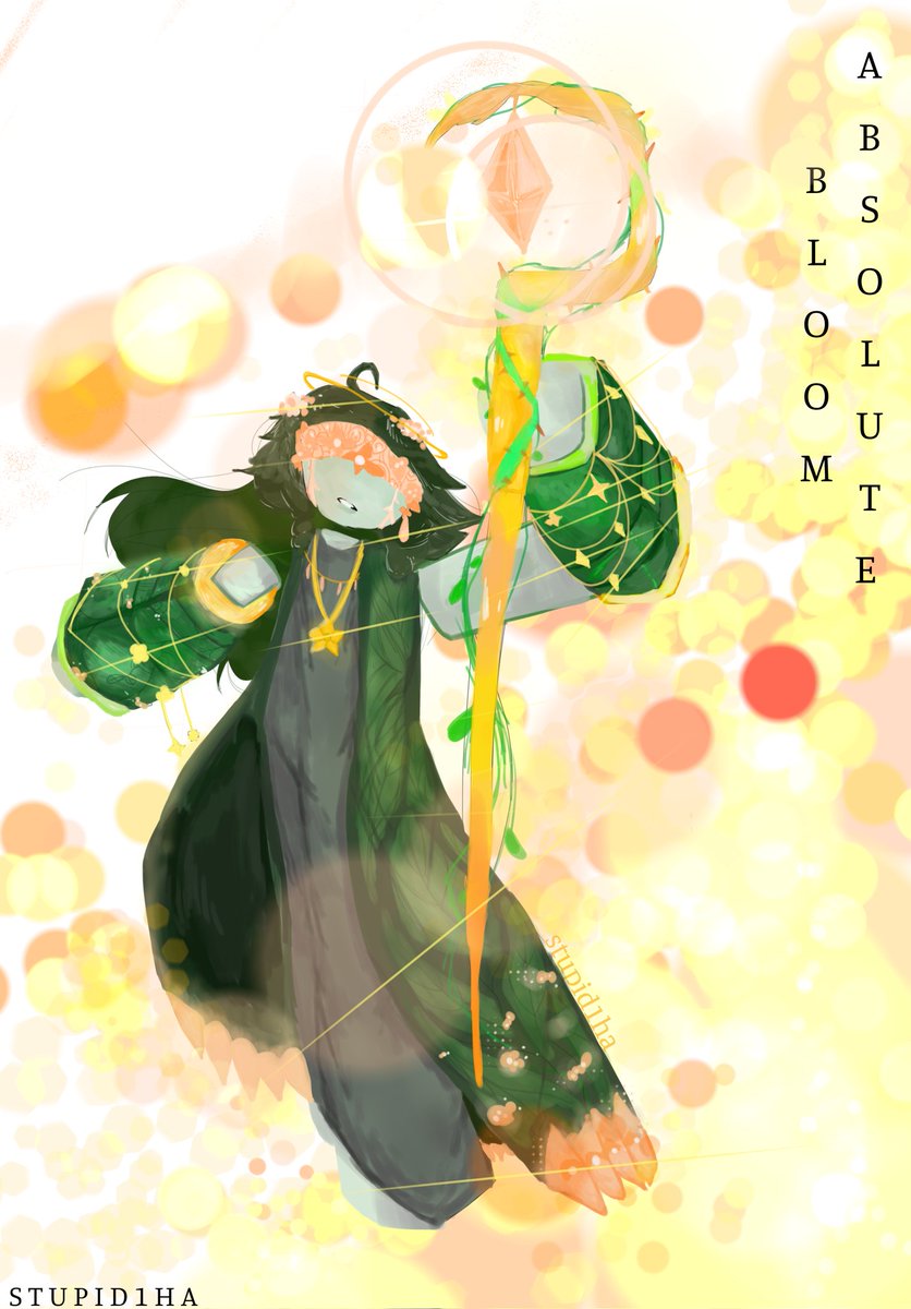 stupid1ha's tweet photo. Drawing of Bloom Terror Realm fanart (Absolute variant)

恐怖の領域からブルームを描く（絶対版） https://t.co/ZETyJ8fJvr