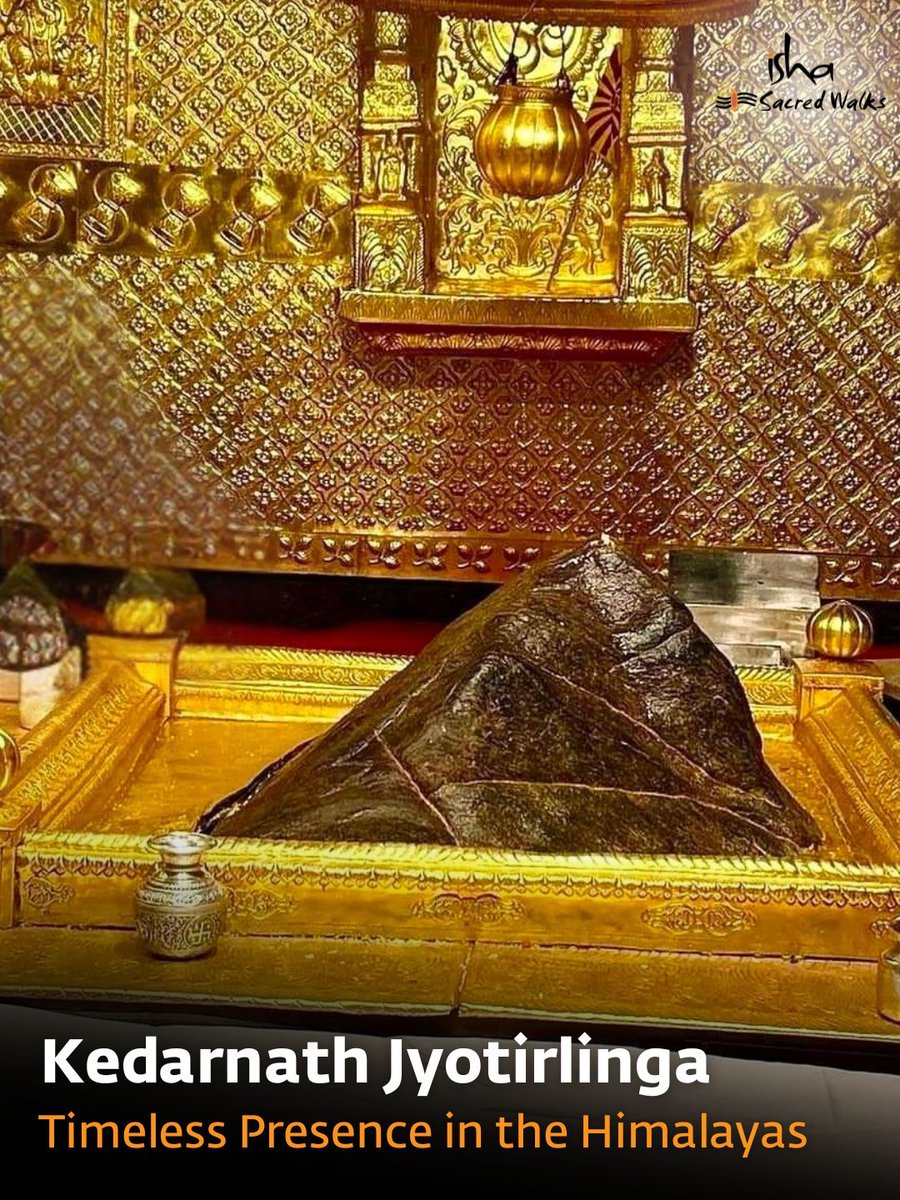 Where snow-clad peaks bear witness to the ages, a path lies that leads to the Divine.

Kedarnath Jyotirlinga stands as a timeless and majestic presence of Lord Shiva in the Himalayas.

Experience the grace of this sacred space during the Himalayan Sojourn with Isha Sacred Walks.