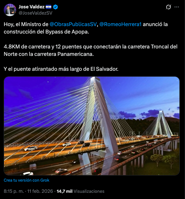 Tranqui !

Si no acaban el viaducto, tiran el metrocable.
Si el metrocable se enfría, venden el tren.
Si el tren no despega, salen con bypasses, y así la rueda nunca para.

Aquí lo que menos importa es que se termine.
Lo que importa es que siempre haya algo gigante “en obra”,