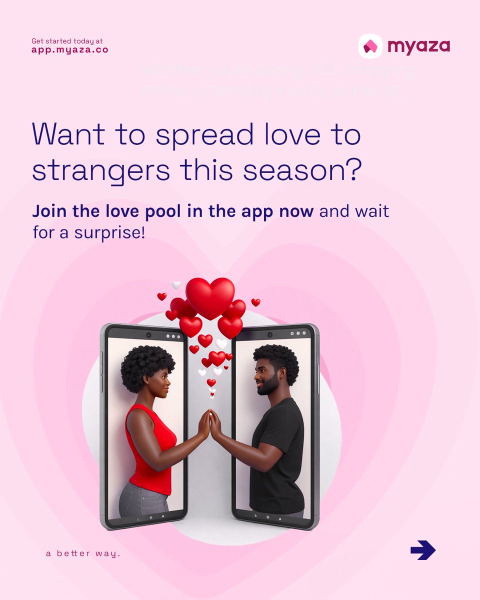 myazahq's tweet photo. We've been cooking for Valentine's Day and it's ready🥳🕺💃

"Love pays back" is live and you have many surprises waiting!

Visit your app now (ensure it's updated) > Join the Love pool > Enjoy your Valentine surprise https://t.co/7sFnNsxASf