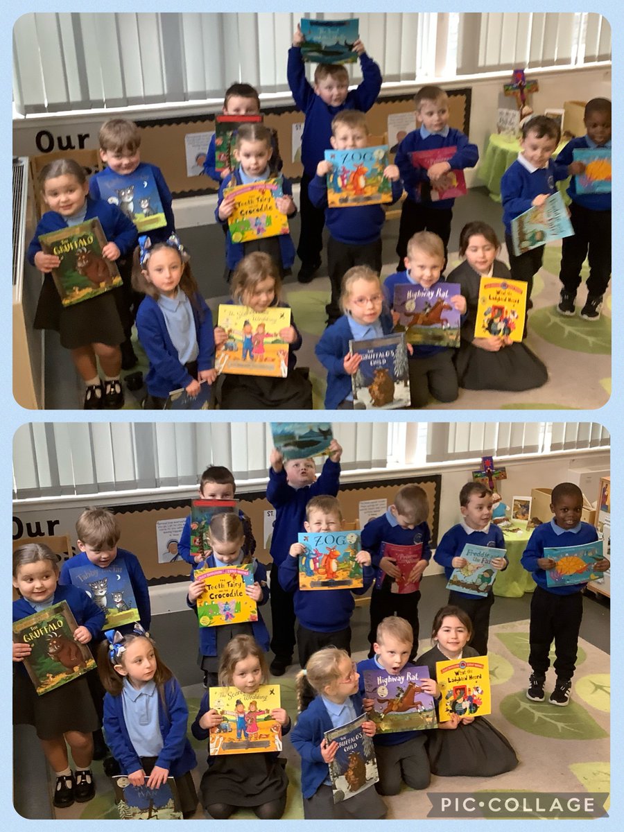 StPaulsRCWirral's tweet image. Foundation are really enjoying all the Julia Donaldson books bought for them by our amazing friend Bobby Jones and his wonderfully generous friends. Thank you Bobby and friends. @TheRealGruffalo  #workingasone