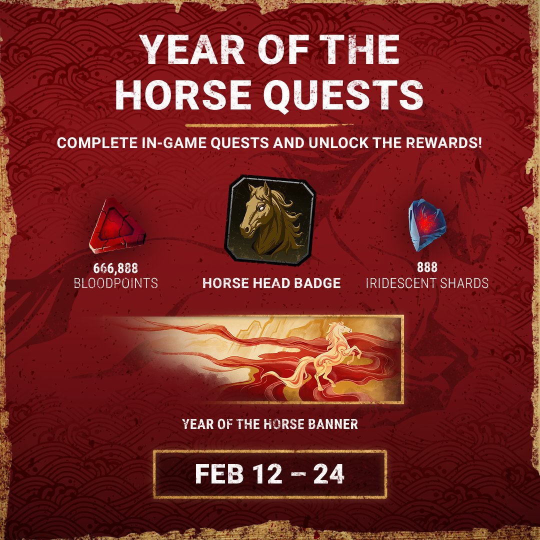 We're riding into the Year of the Horse with in-game quests and unique rewards to unlock! 🐴