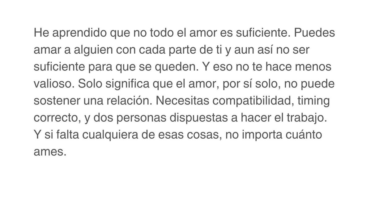 ¿El amor por si solo, es suficiente?