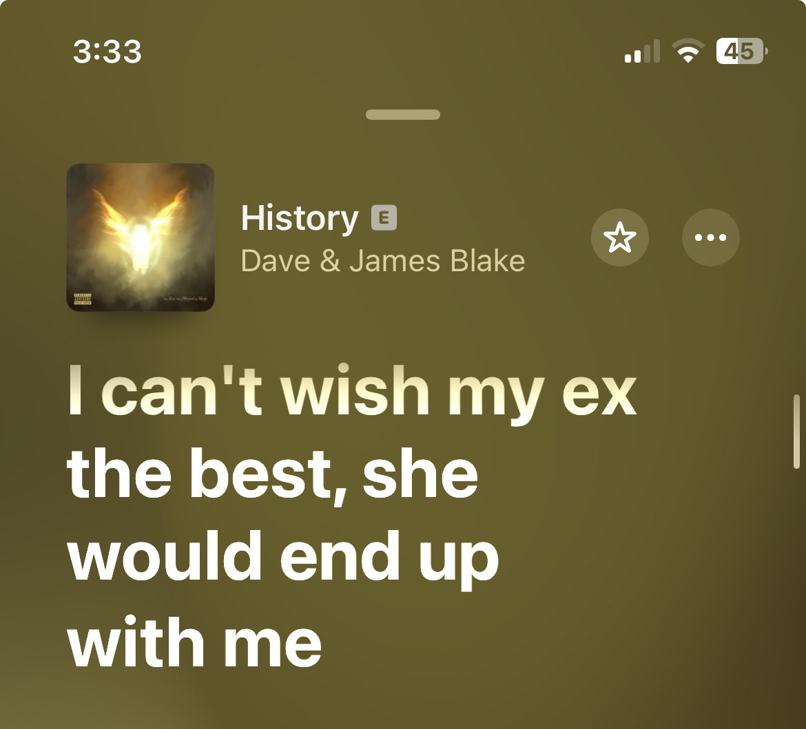 She would end up with me fr