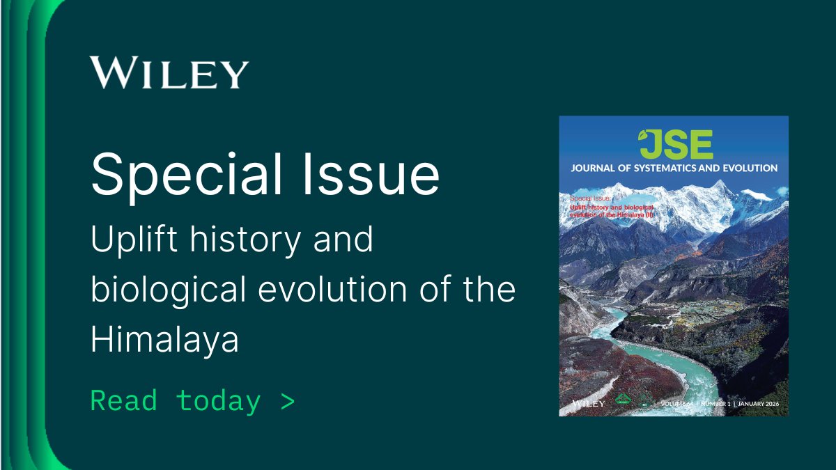 Wiley Ecology, Environment, and Sustainability​​ tweet media