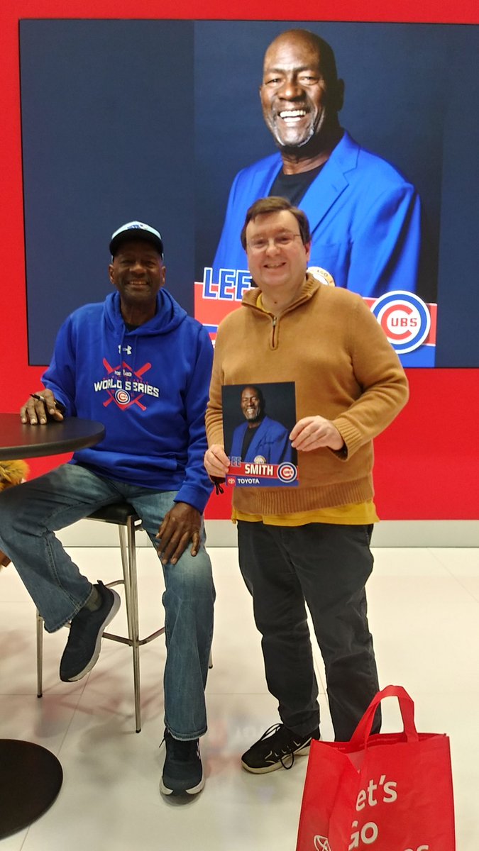 Smurfynerd's tweet photo. I had a terrific day at the #CAS2026 auto show.  I even got to briefly meet the Cubbies Lee Smith. https://t.co/gCfcRW60os