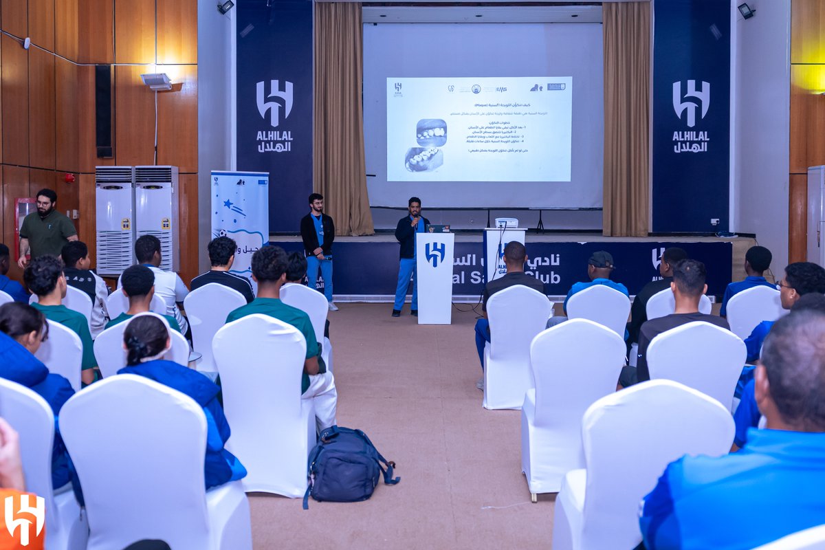 AlhilalSR's tweet photo. 📸 نظّمت #الهلال الخيرية مبادرة "جيل واعي" بالتعاون مع @BMFKSU، وبحضور @Alhilal_SG ومستفيدي @ensanorg عبر أنشطة ومحاضرات تعليمية هادفة تعزّز الوعي الصحي 💙 https://t.co/00sqKOsCdG